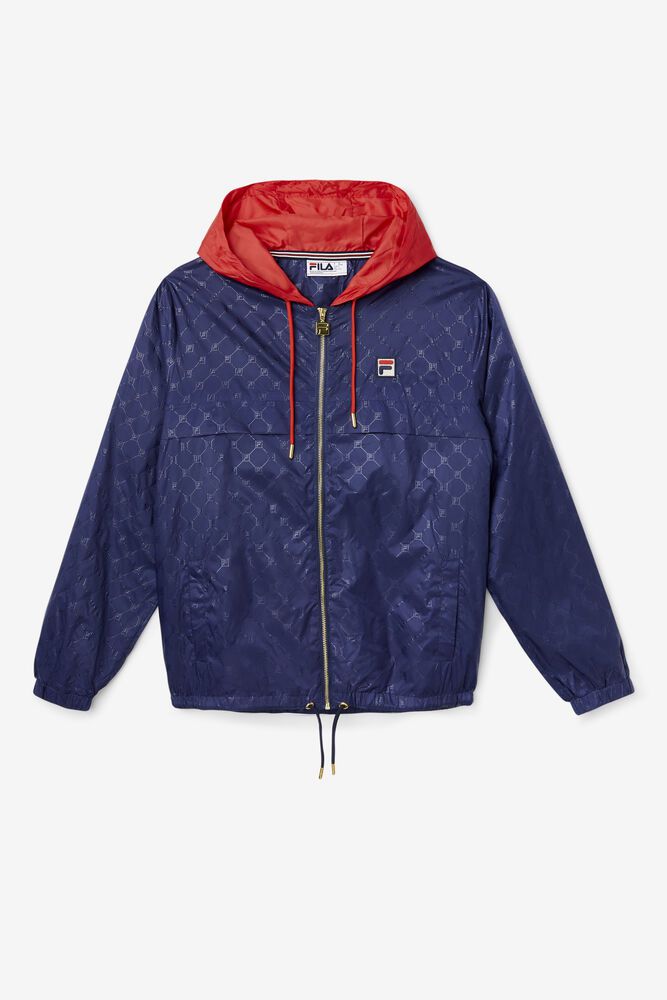 Fila Jacket Mens Navy - Copper Hood - Philippines 6837942-JU